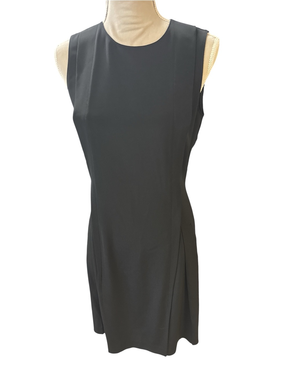 DKNY  Black Sleeveless Sheath Dress